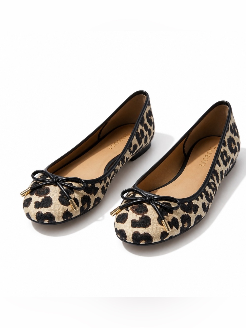 TALBOTS OLYMPIA BALLET FLATS - LEOPARD